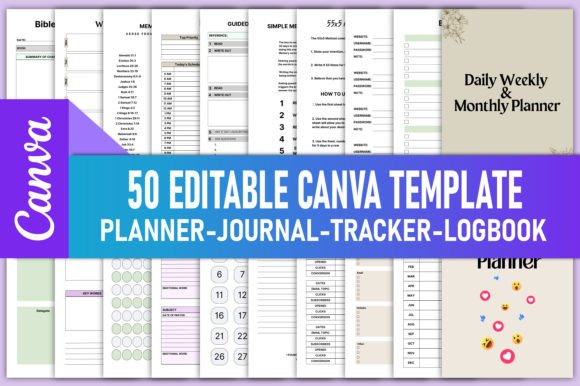 Download 50 Editable Canva Template KDP Interiors - Kdp Collection