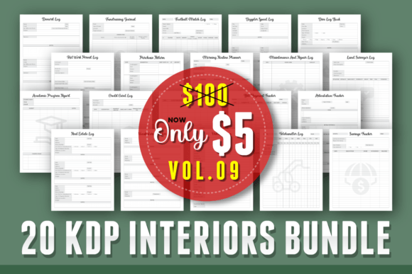 Download Editable KDP Interior Bundle Vol.9 - Kdp Collection