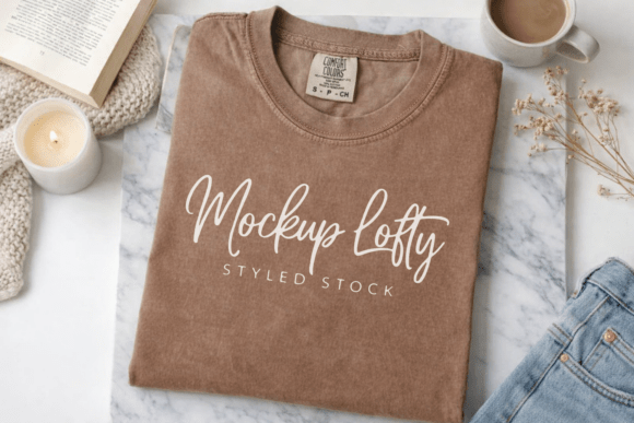 Download C1717 Espresso Flat Lay T-shirt Mockup - Shirt mockup Collection