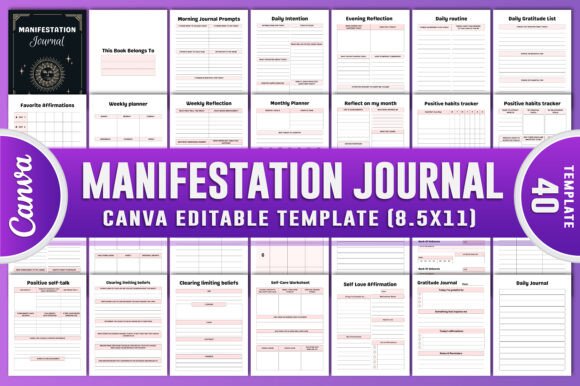 Download Manifestation Journal Canva Kdp - Kdp Collection