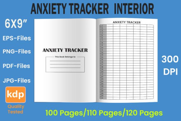Download Anxiety Tracker | KDP Interior - Kdp Collection