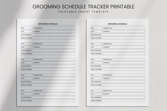 Download Pet Grooming Schedule Tracker for Kdp - Kdp Collection
