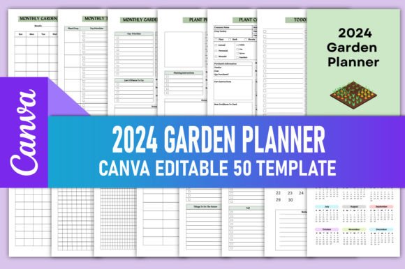 Download 2024 Garden Planner Canva Template KDP - Kdp Collection
