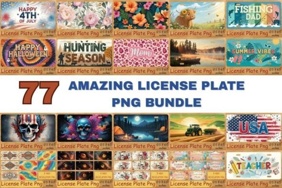 Download Amazing License Plate PNG Mega Bundle - Premium Resources