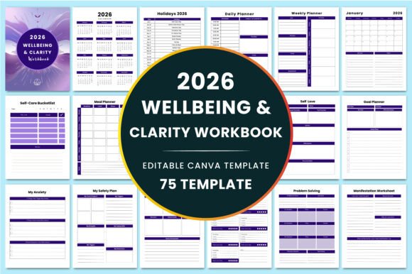 Download 2026 Wellbeing &amp; Clarity Workbook KDP - Kdp Collection