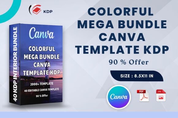 Download Colorful Mega Bundle Canva Template KDP - Kdp Collection