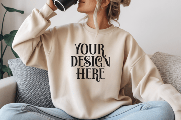 Download Gildan 18000 Sweatshirt Mockups - Shirt mockup Collection