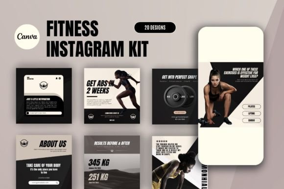 Download Fitness Instagram Templates - Instagram Collection