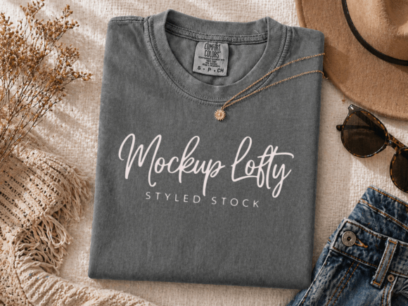 Download Pepper C1717 Flat Lay T-shirt Mockup - Shirt mockup Collection