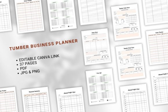 Download Tumbler Business Planner Canva KDP - Kdp Collection