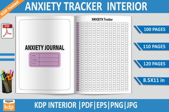 Download Anxiety Tracker| KDP Interior Template - Kdp Collection