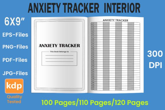 Download Anxiety Tracker | KDP Interior - Kdp Collection