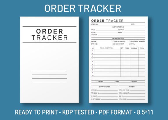 Download Order Tracker KDP Interior - Kdp Collection