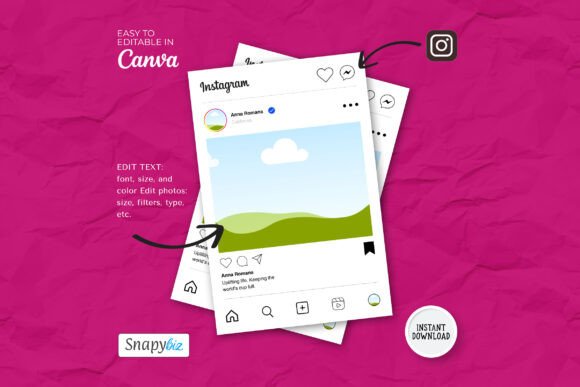 Download Instagram Frame Canva Custom Template - Instagram Collection