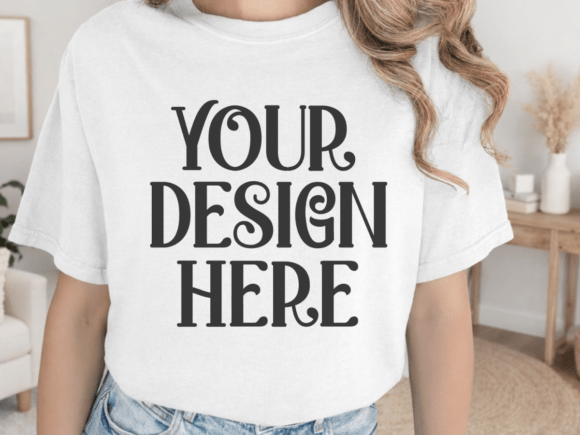 Download Comfort Colors 1717 White T-shirt Mockup - Shirt mockup Collection