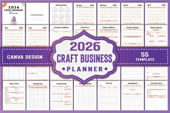 Download 2026 Craft Business Planner Canva Kdp - Kdp Collection