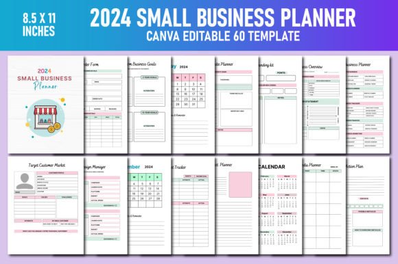 Download 2024 Small Business Planner Canva KDP - Kdp Collection