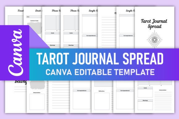 Download Editable Tarot Journal for Canva KDP - Kdp Collection
