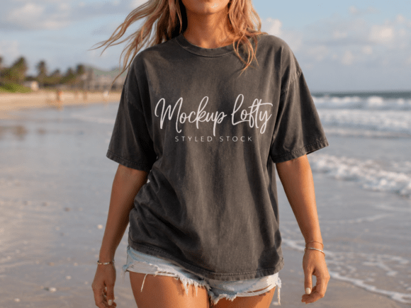 Download Pepper Comfort Colors 1717 Shirt Mockup - Shirt mockup Collection