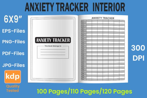 Download Anxiety Tracker | KDP Interior - Kdp Collection