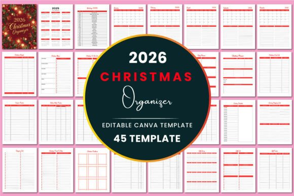 Download 2026 Christmas Organizer KDP Interior - Kdp Collection