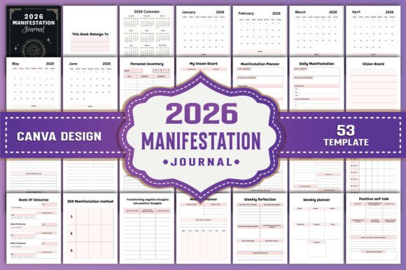 Download 2026 Manifestation Journal Canva Kdp - Kdp Collection