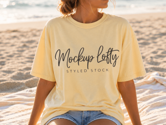 Download Comfort Colors 1717 Butter Shirt Mockup - Shirt mockup Collection