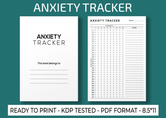 Download Anxiety Tracker KDP Interior - Kdp Collection